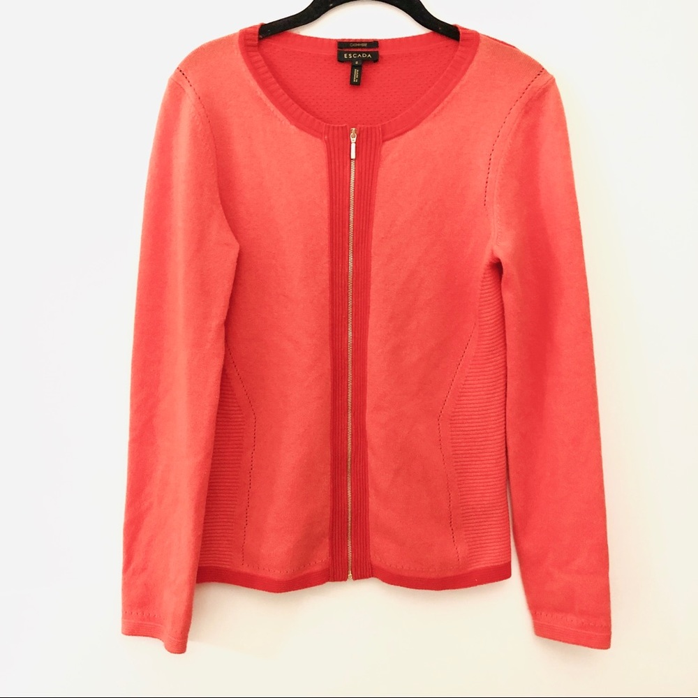 Escada Soma Long Sleeve Cardigan Sweater - Picture 2 of 7